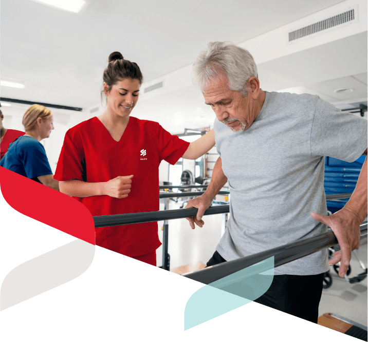 a rehab patient in hospital